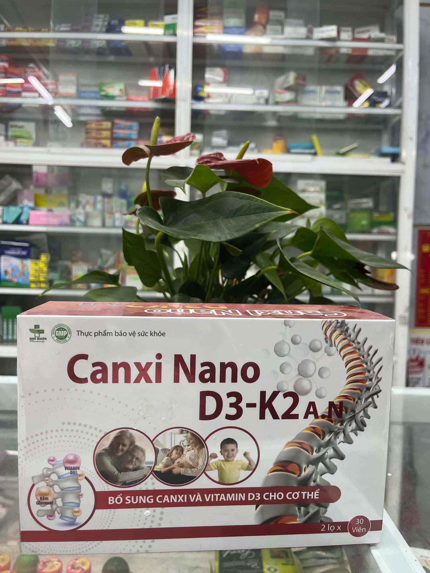 Canxi Nano D3-K2 ( 2 lọ x 30 viên )