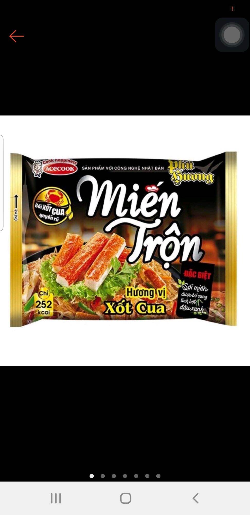 Combo 10 - 24 gói miến trộn Phú hương xốt cua