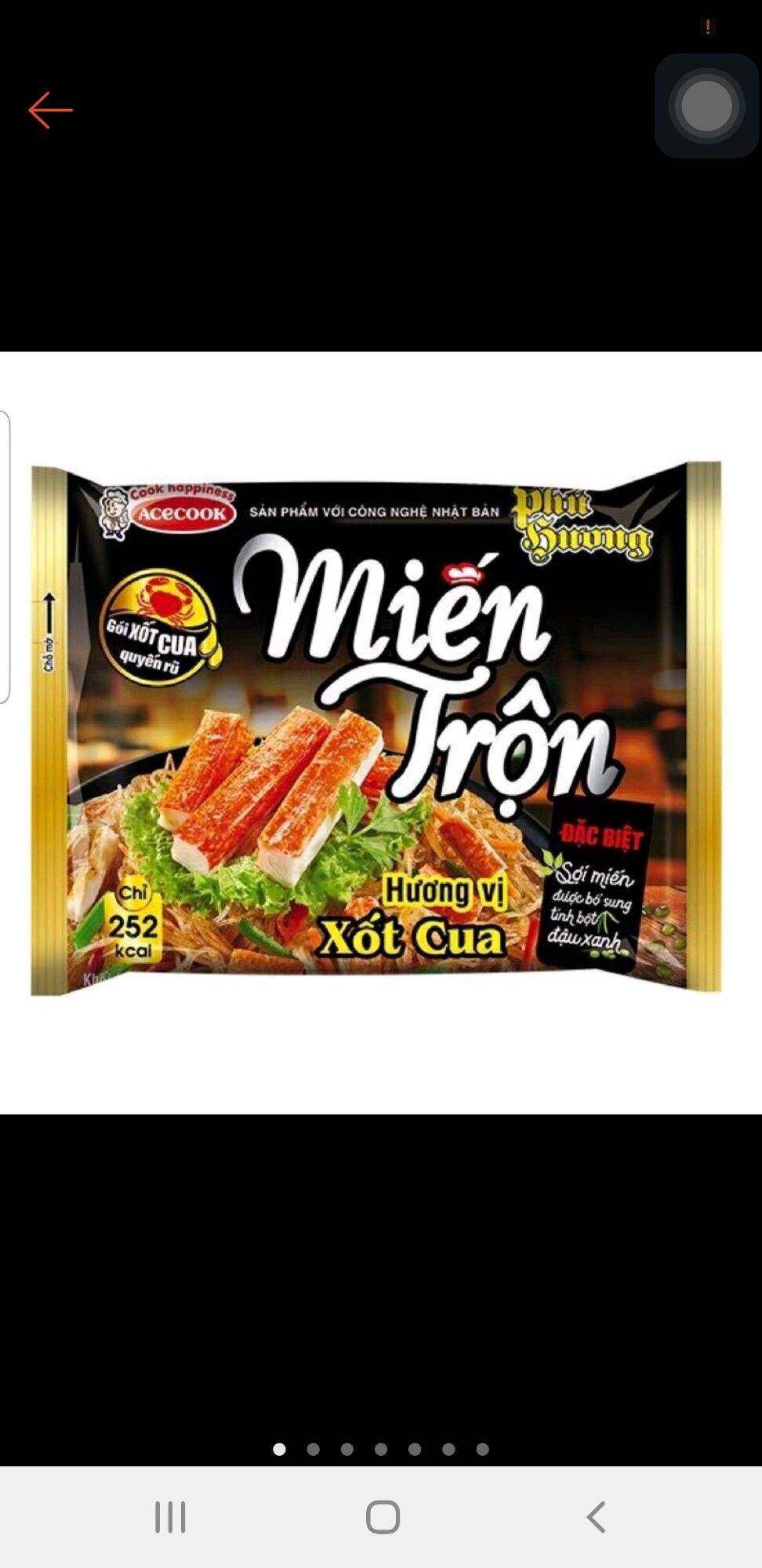 Combo 10 - 24 gói miến trộn Phú hương xốt cua