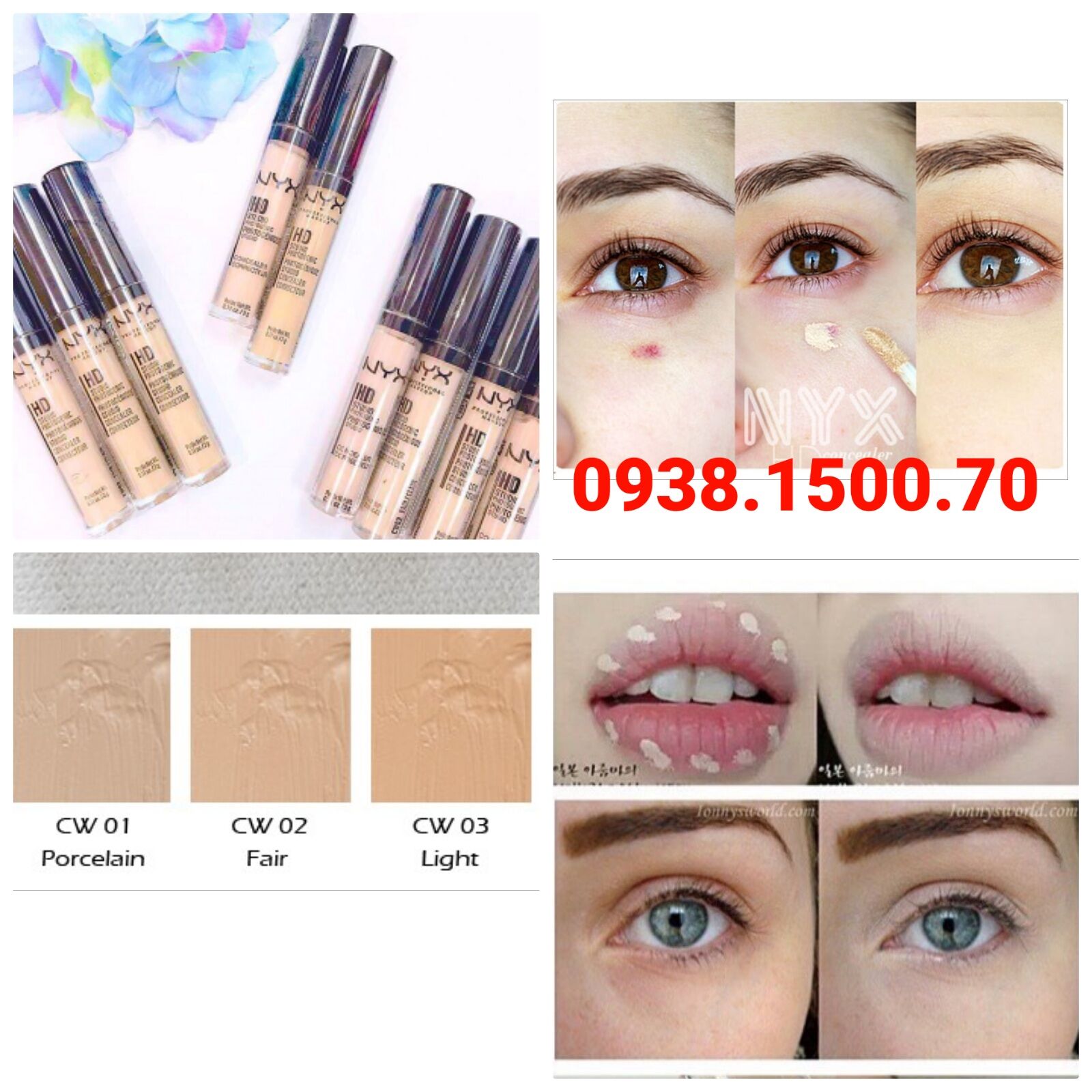 Kem che khuyết điểm 8h nyx hd studio photogenic concealer 3g