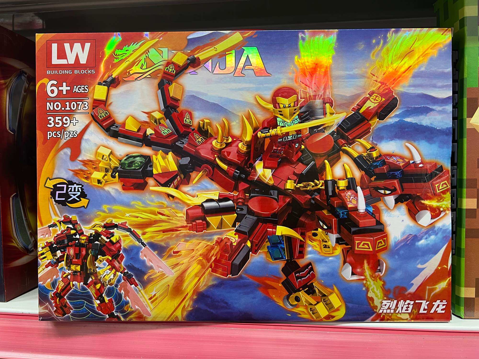 Lắp ráp xếp hình : Rồng của chiến binh Ninja