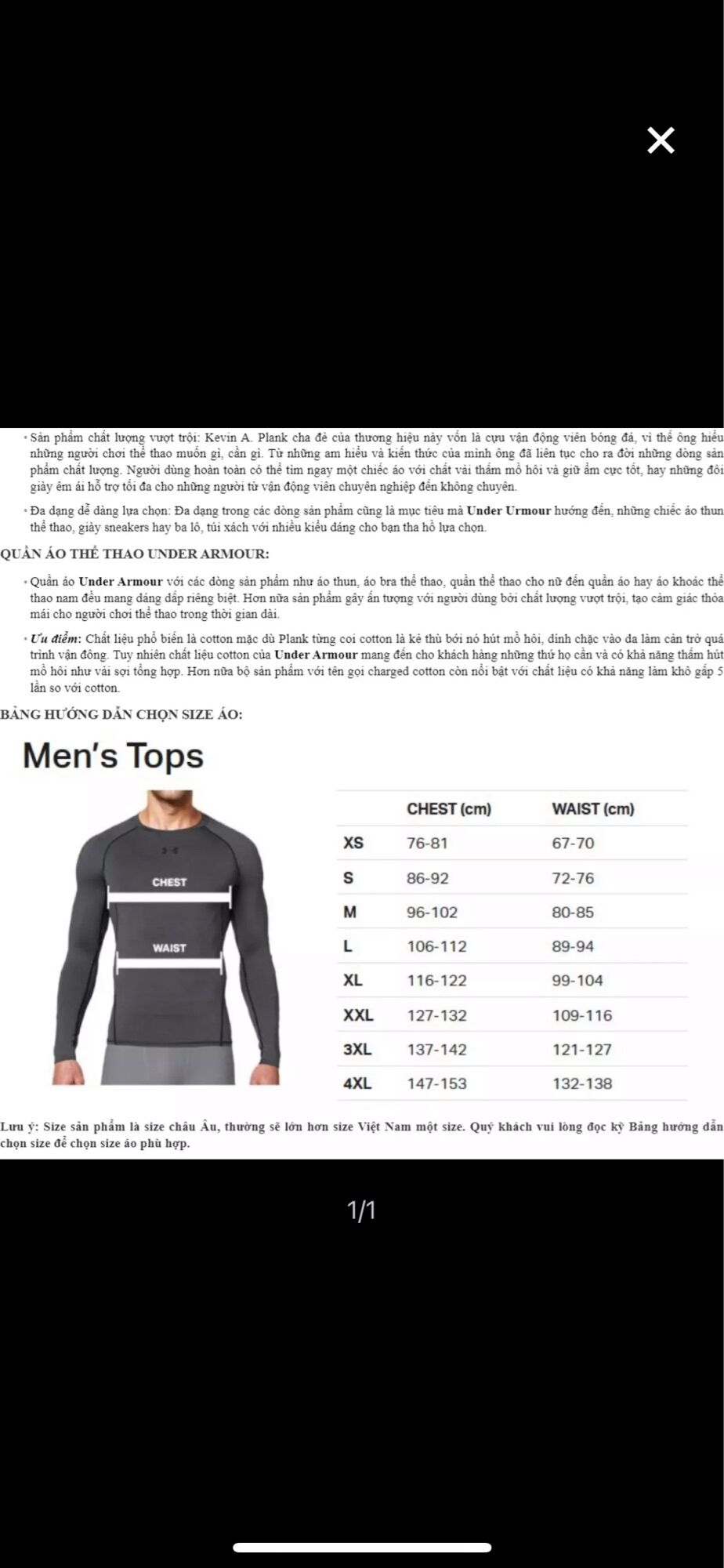 Áo thể thao nam tay dài under armour