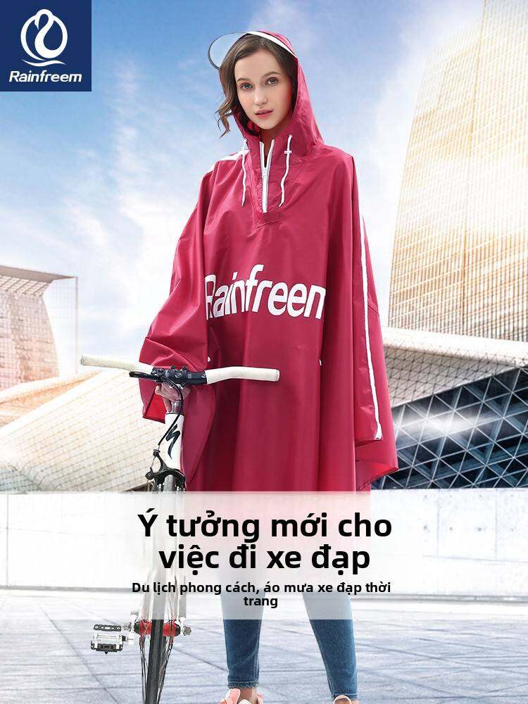 rainfreem | Áo Mưa Cho Học Sinh Trung Học Và Người Lớn Chống Thấm Nước Đạp Xe