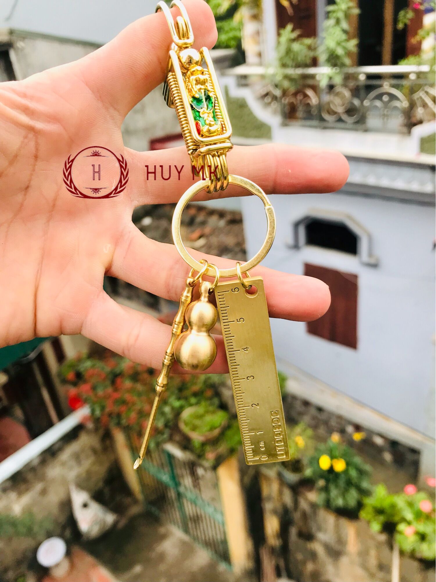 Combo móc khoá tỳ hưu thiên lộc "móc khoá + hô lô + thước + ngoáy tai"