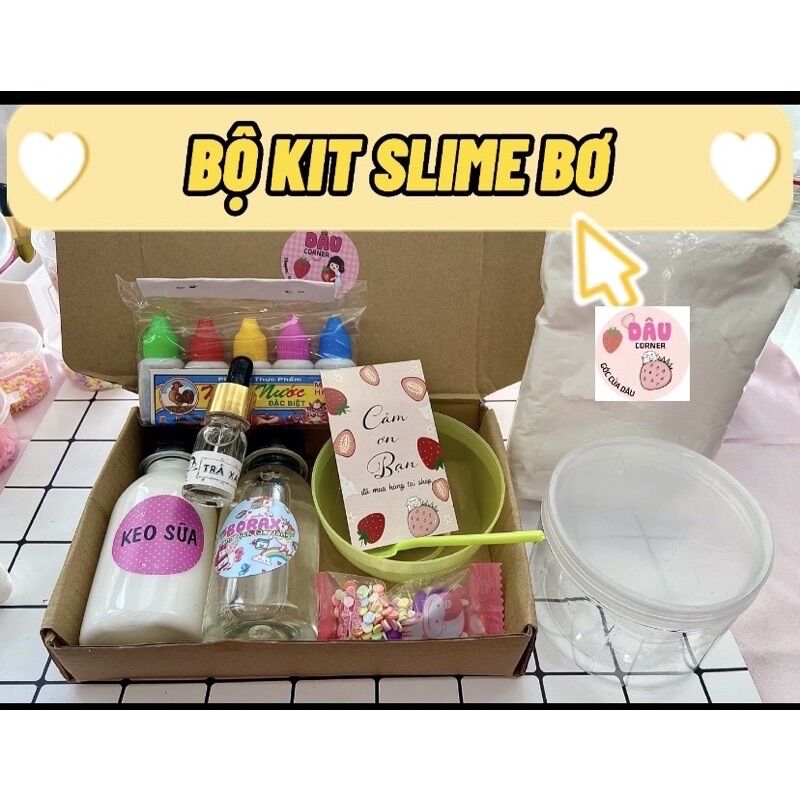 Bộ kit slime bơ đất soft clay