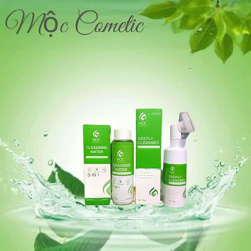 combo tẩy trang hoa cúc và sữa rửa mặt