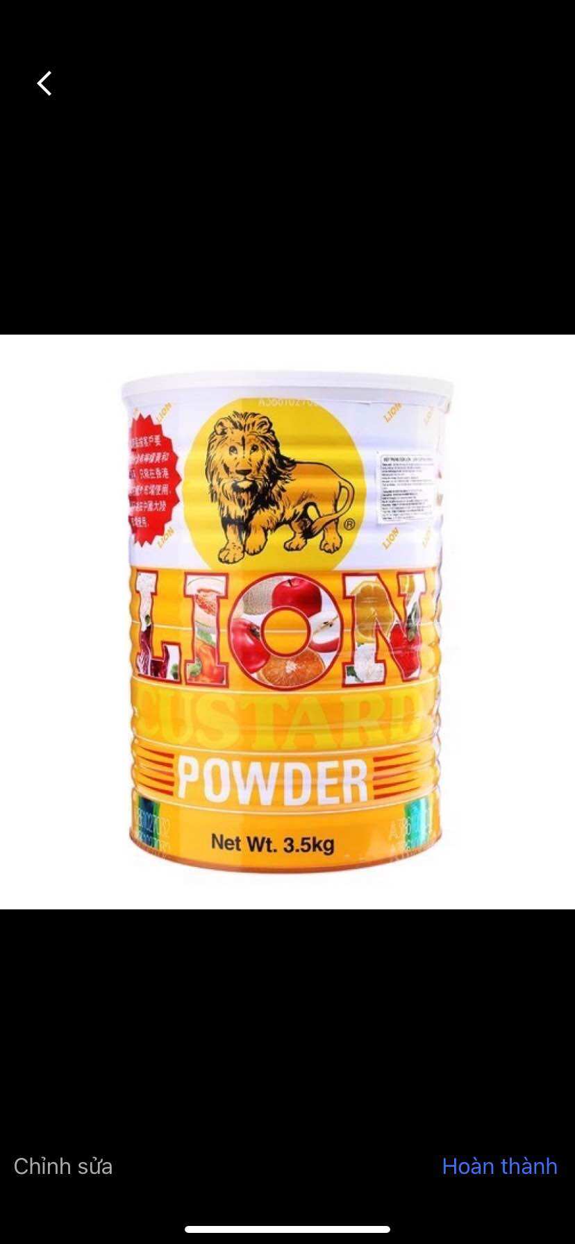 Bột sư tử Custard Lion -  Hộp 3,5kg