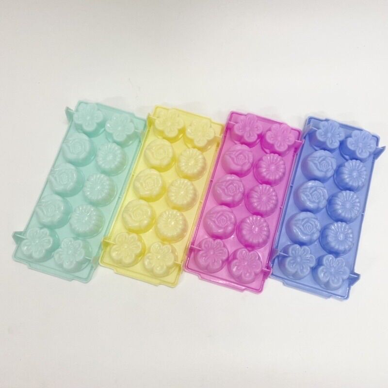 Combo 5 khay làm đá/làm rau câu hình 10 hoa Hồng,Cúc,Mai Vĩnh Trường
