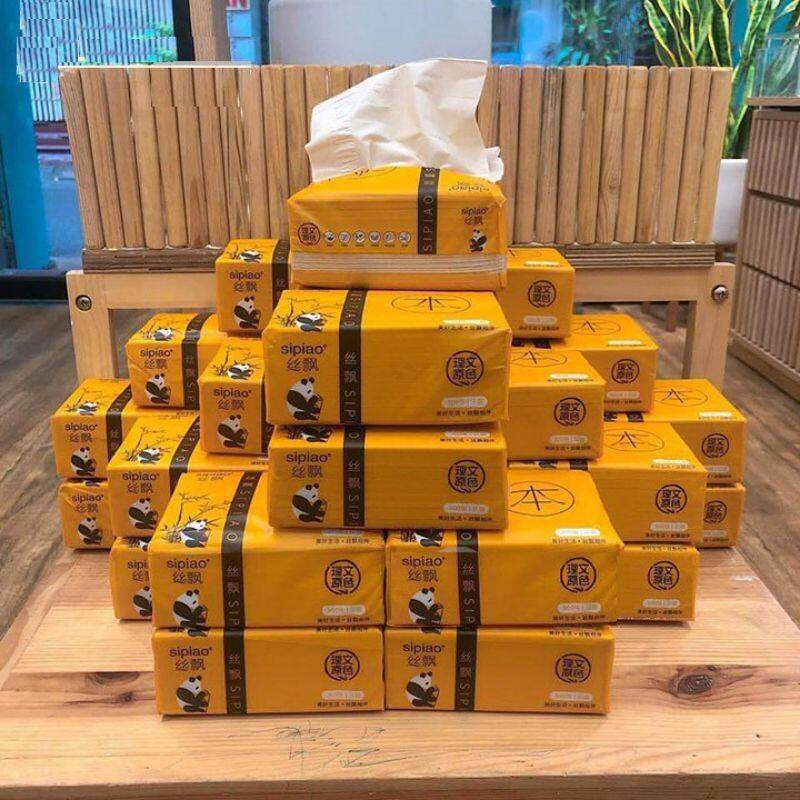 Thùng 30 gói Giấy ăn gấu trúc  3 lớp loại đẹp