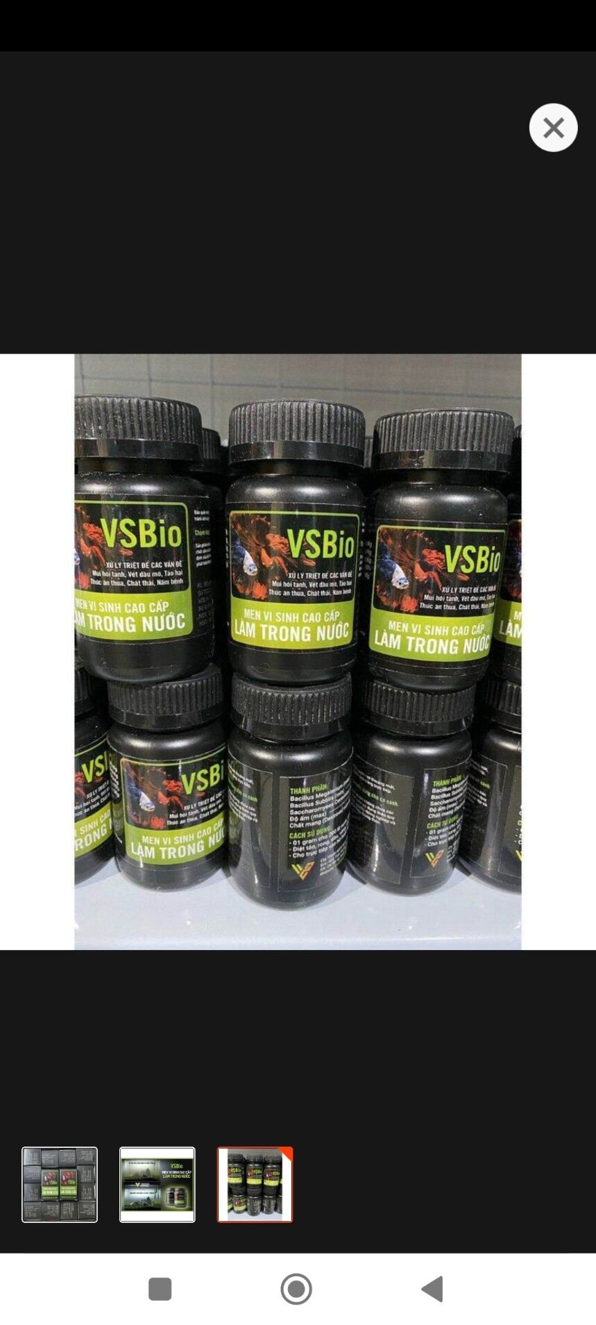 Men Vi Sinh Bột. VS-BIO Công dụng làm trong nước hồ cá 20002