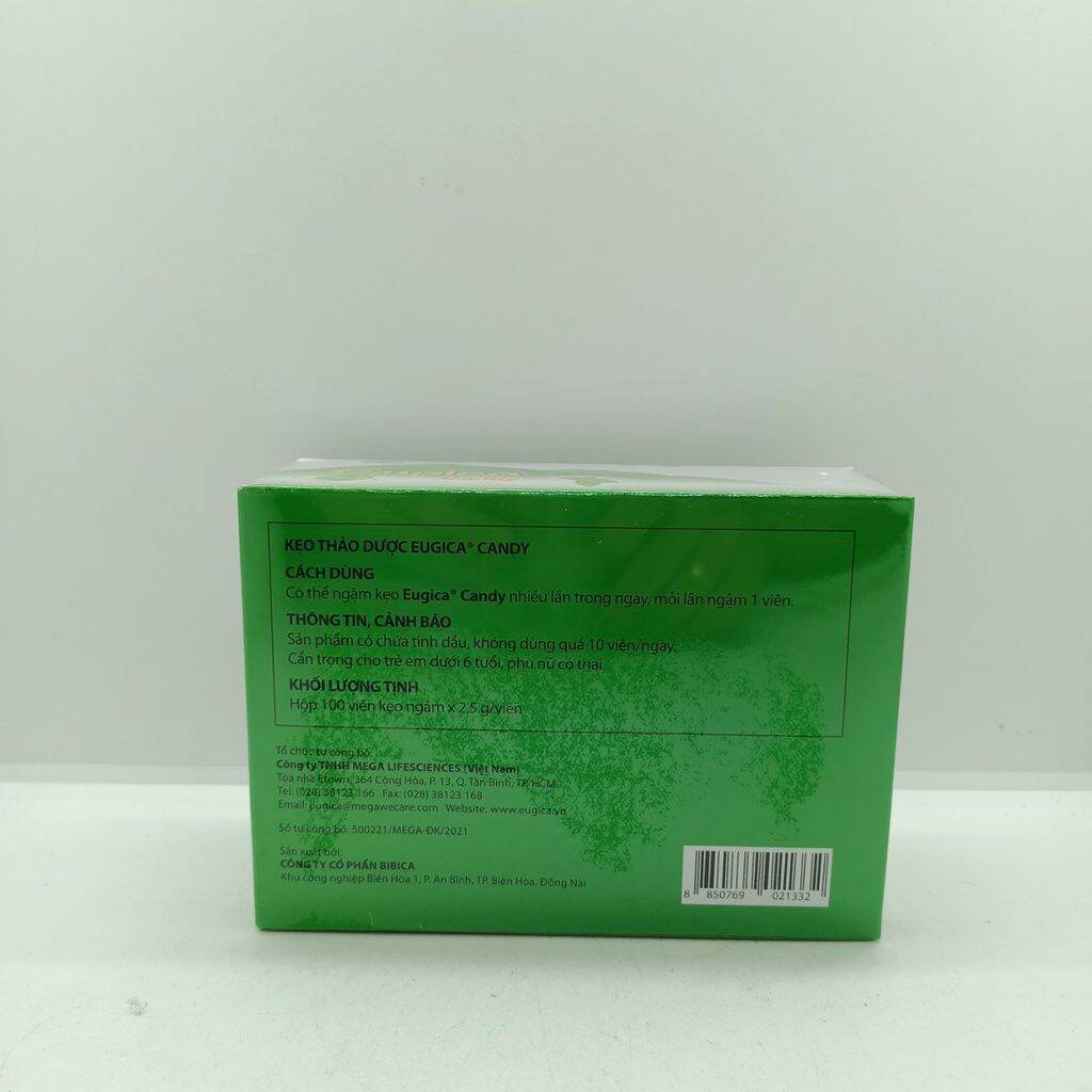 Kẹo Ngậm Eugica hộp 100 viên