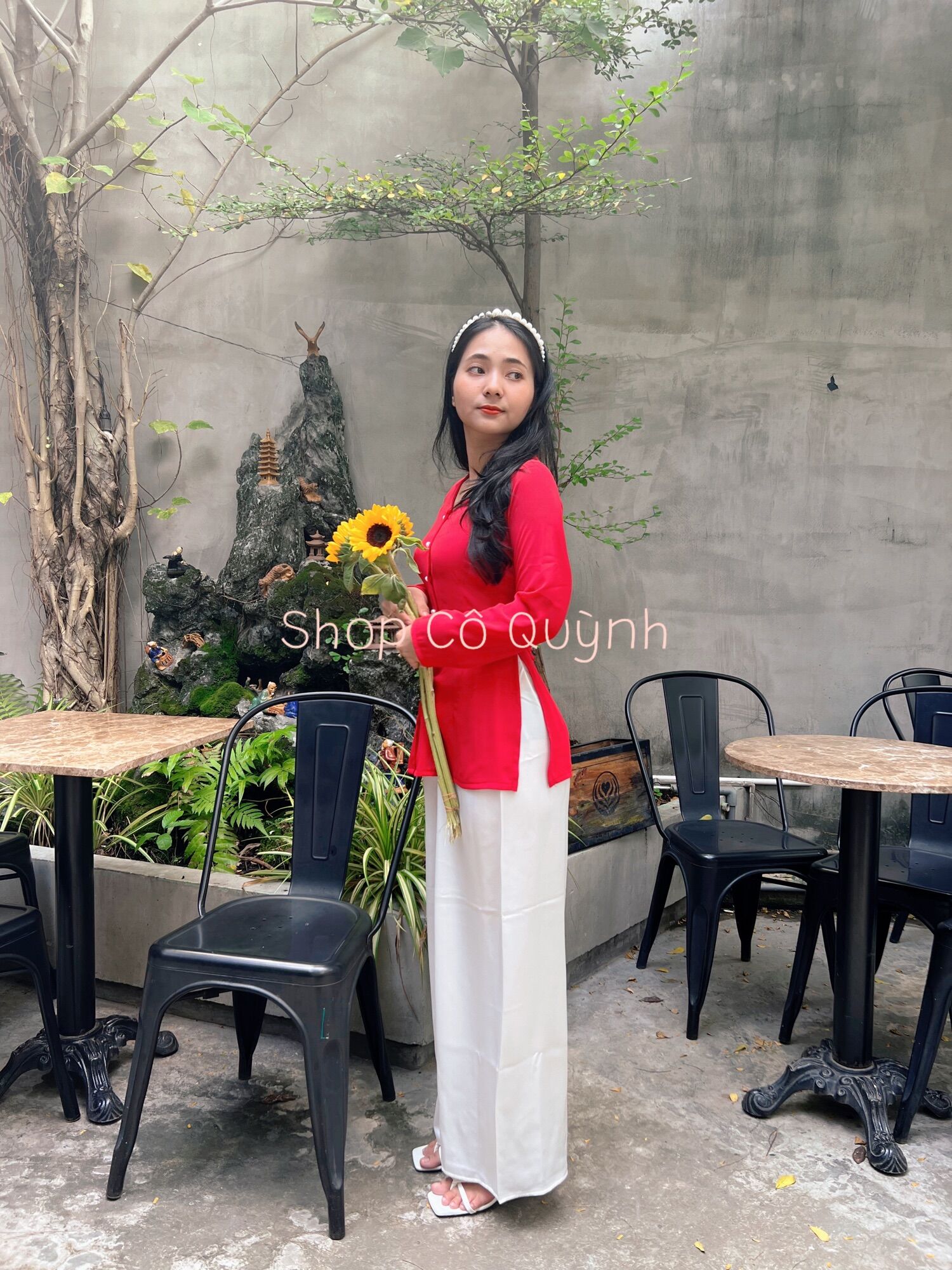 BỘ BÀ BA LỤA TRƠN CỔ TIM SIÊU XINH