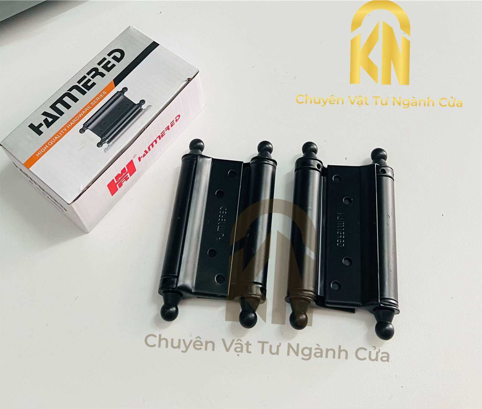 Bản lề tự động 2 chiều màu đen [ Bộ 2 cái ]