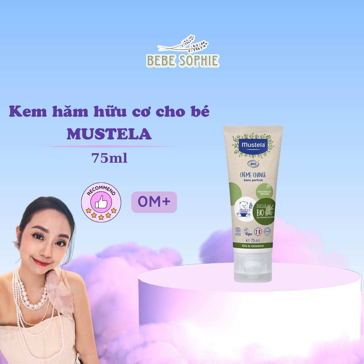 Kem hăm hữu cơ Mustela BIO Crèame Change