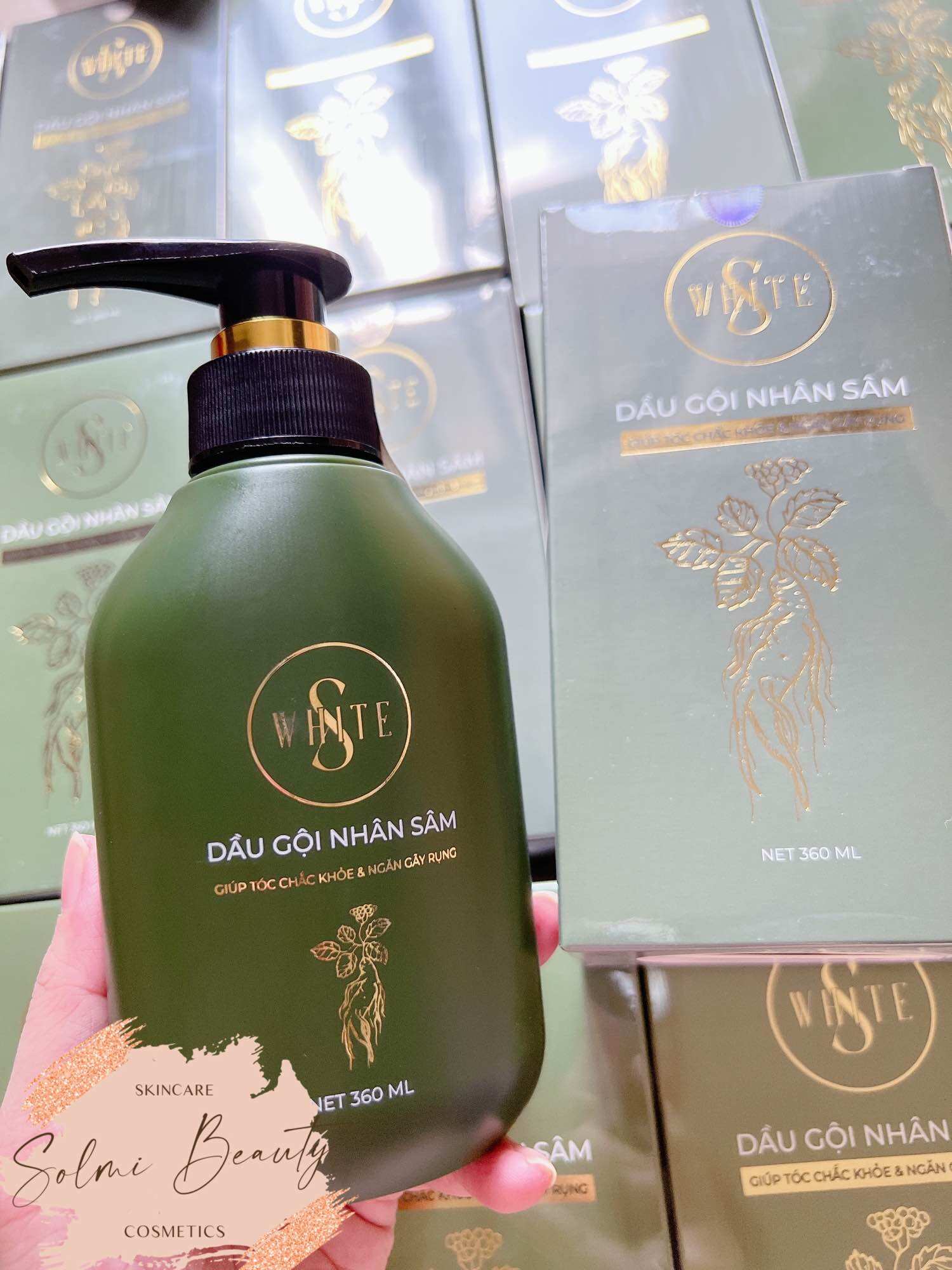 [HCM]Dầu gội nhân sâm đào Swhite 450ml
