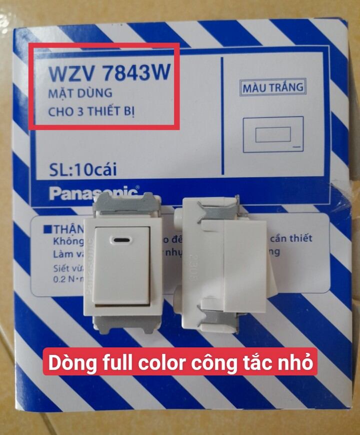 [Panasonic chính hãng] Mặt 1 2 3 công tắc ổ cắm dòng FULL COLOR Panansonic ( công tắc, ổ cắm nhỏ)