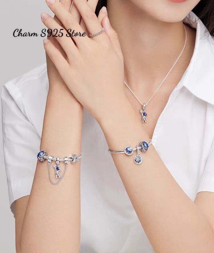 CHARM PAN ALE TREO PHI HÀNH GIA BẠC S925 HÀNG CAO CẤP