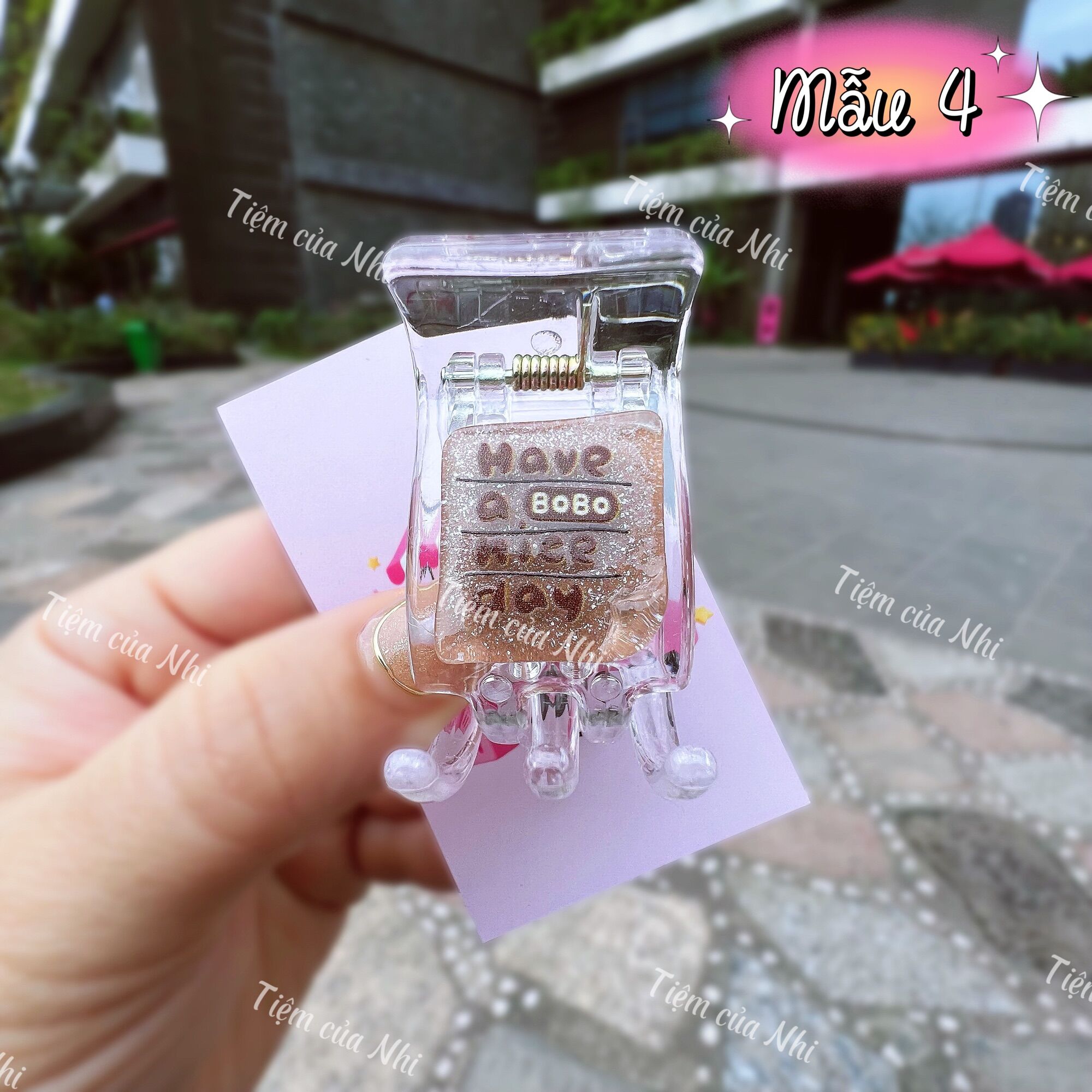 KẸP CÀNG CUA 5 RĂNG GẤU NÂU