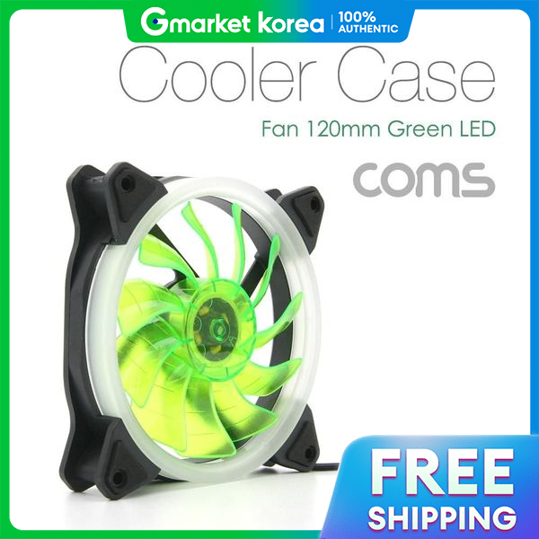 Coms | Tbz Coms Cooler for Case, 120mm Green Led Cooler Fan Na147, Case Cooler, Pc Case Cooler Giá 699,000 Đồng*Miễn phí vận chuyển