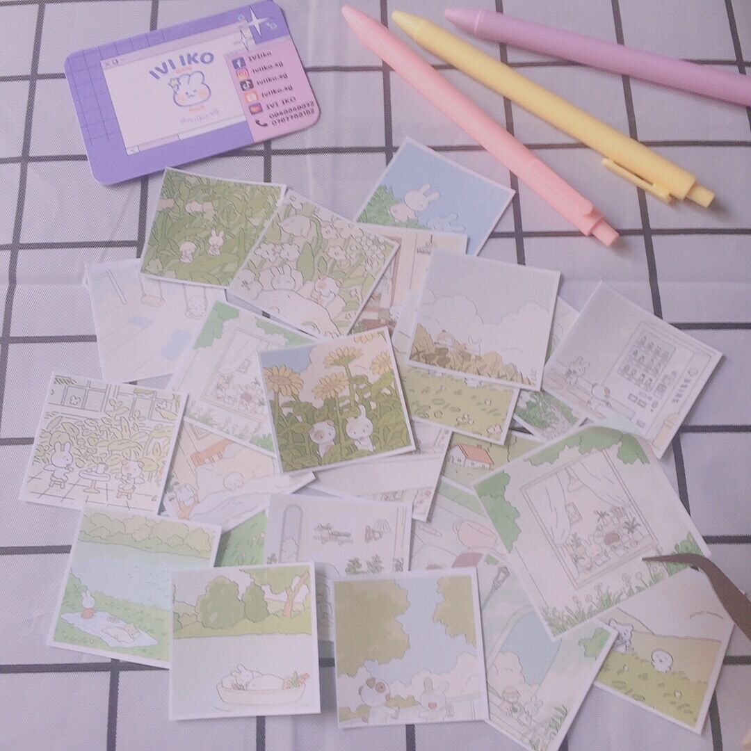 Set 24 sticker OUIE (5x5cm) | IVI IKO