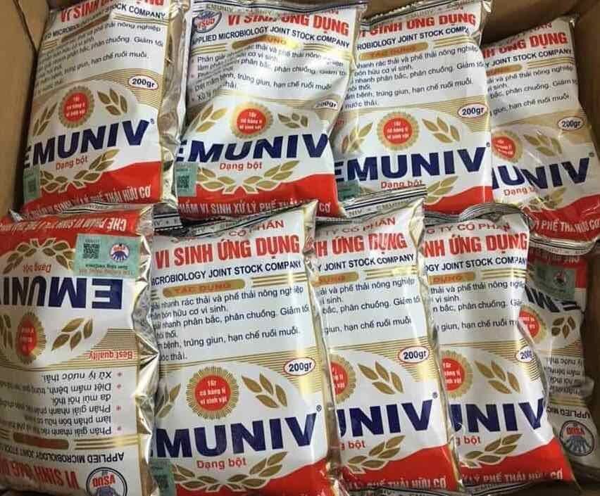 Combo 10 gói Men ủ vi sinh Emuniv