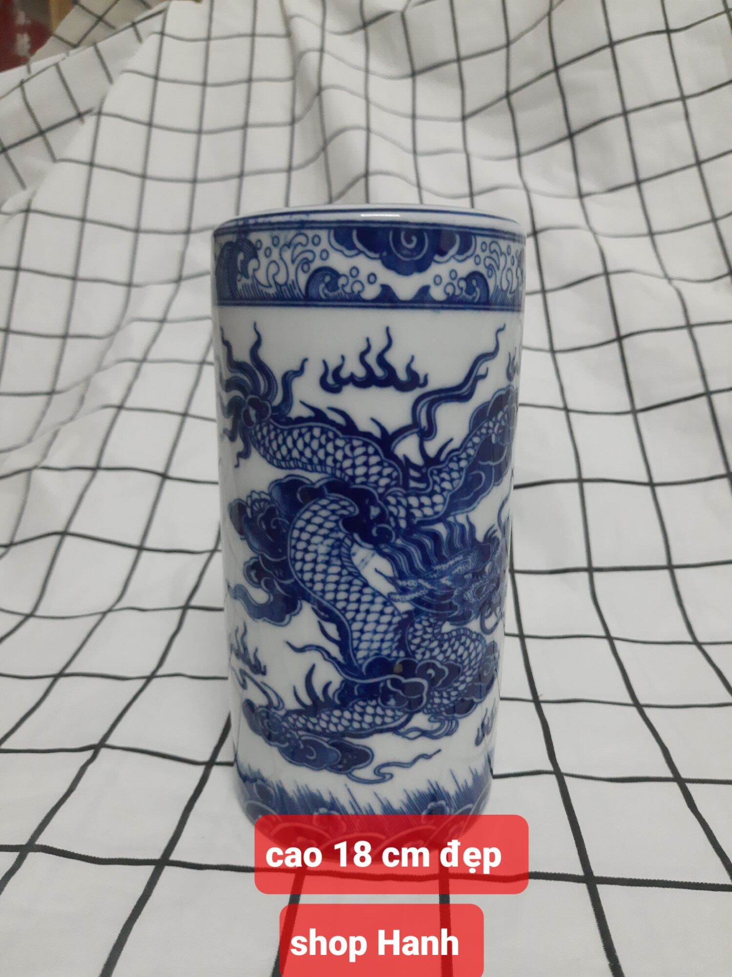 Ống đựng nhang men xanh có 2 size