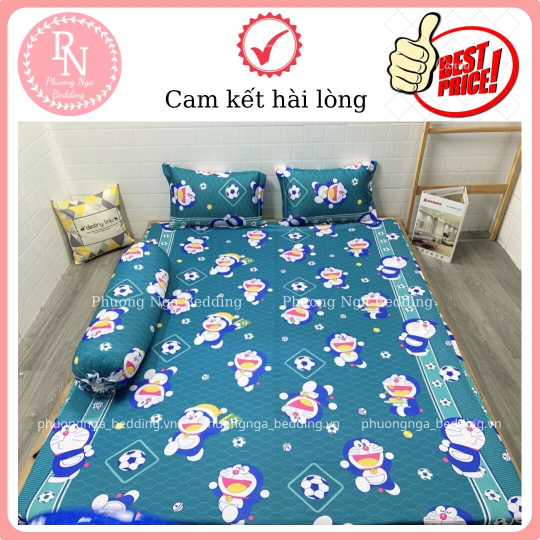 [HCM]Bộ ga 4 món thun lạnh Việt Nam mẫu Doraemon