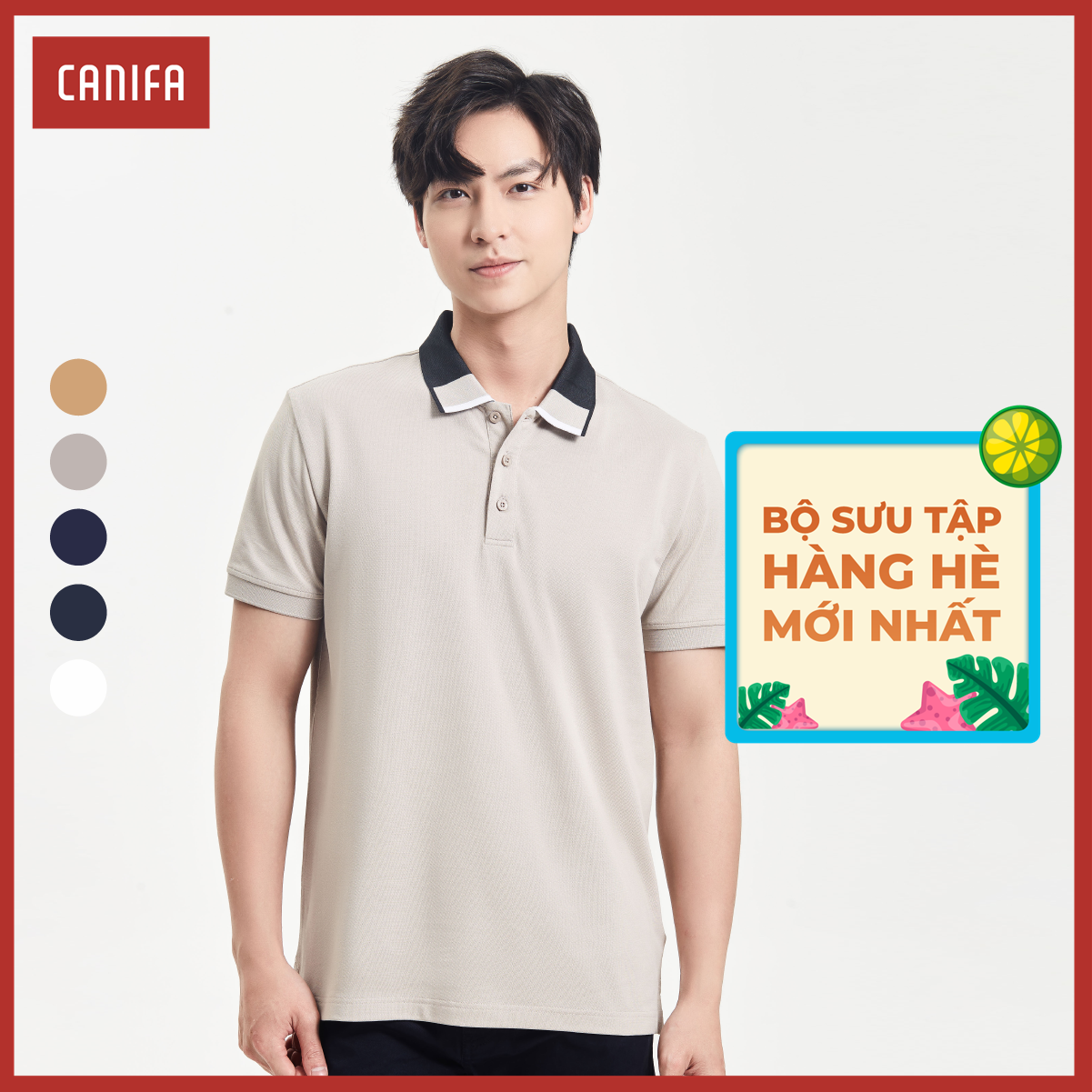 Áo polo nam CANIFA 8TP24A005