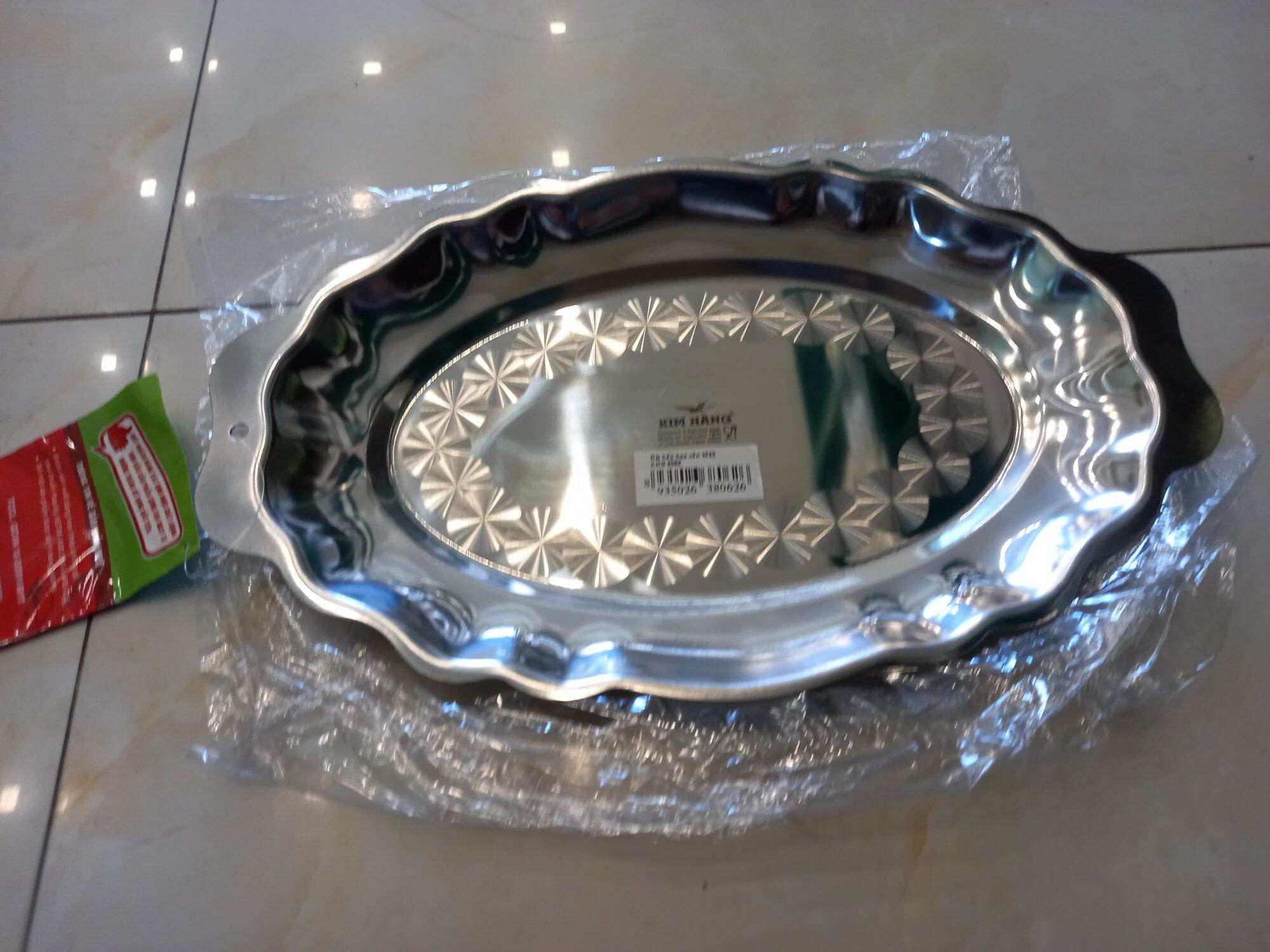 [CHÍNH HÃNG ]Dĩa Inox  Hoa Văn Kim Hằng