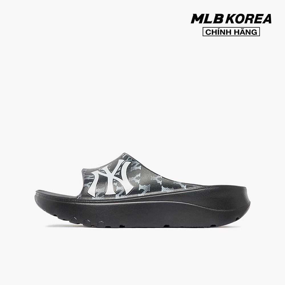 Mlb - dép quai ngang unisex bản rộng cá tính chunky classic monogram 3alpcss33-50bks