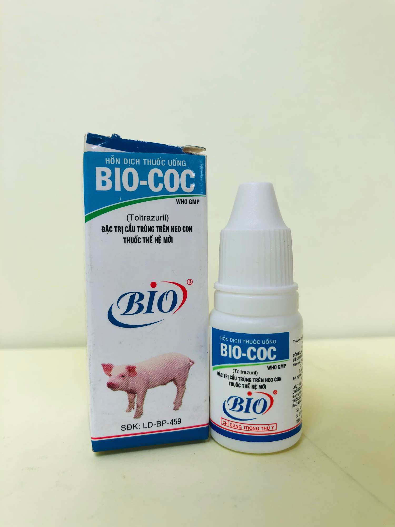 Bio coc 10ml, cầu trùng cho heo con.