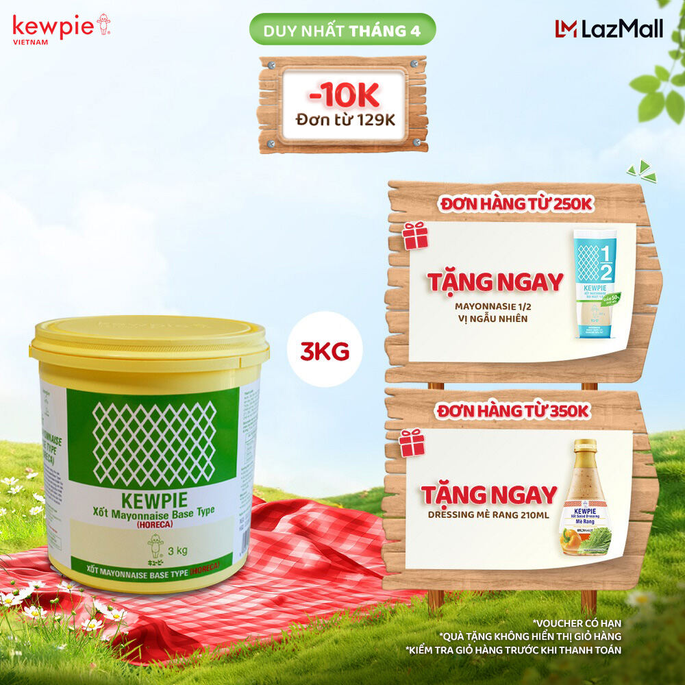 Xốt Mayonnaise Base Type (Horeca) - Kewpie (Xô 3kg)