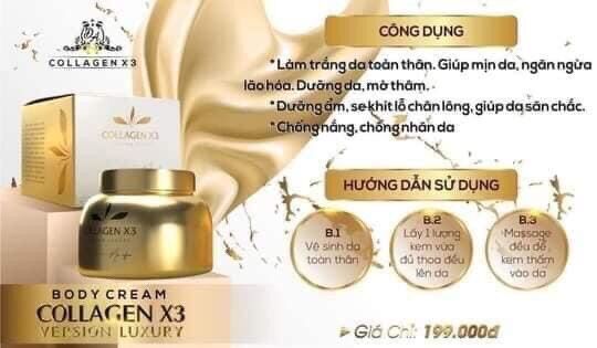 Kem body collagen x3 luxury (chính hãng)