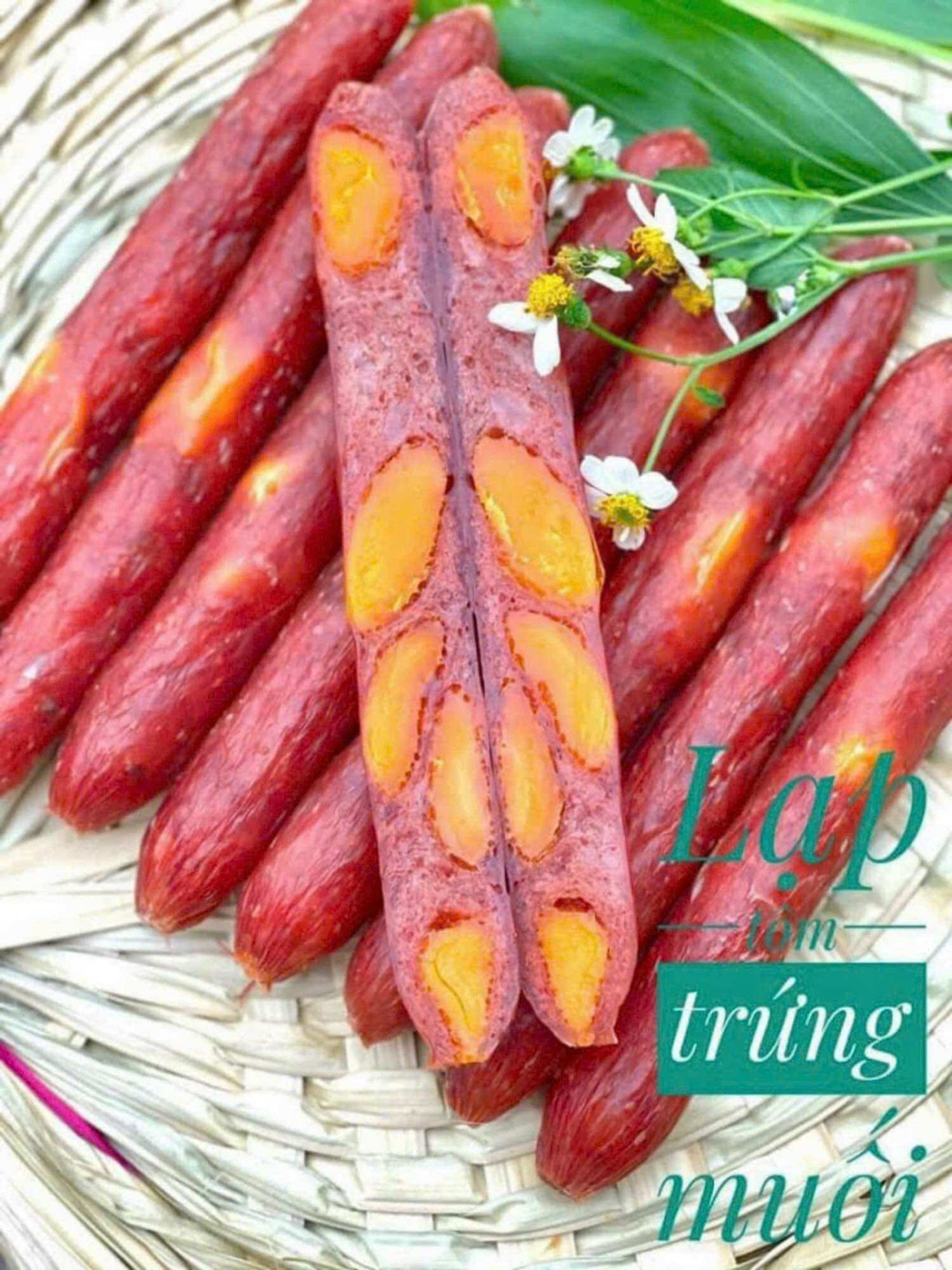 Lạp Xưởng Tôm Trứng Muối Túi Zip ( 500 Gram )🥚