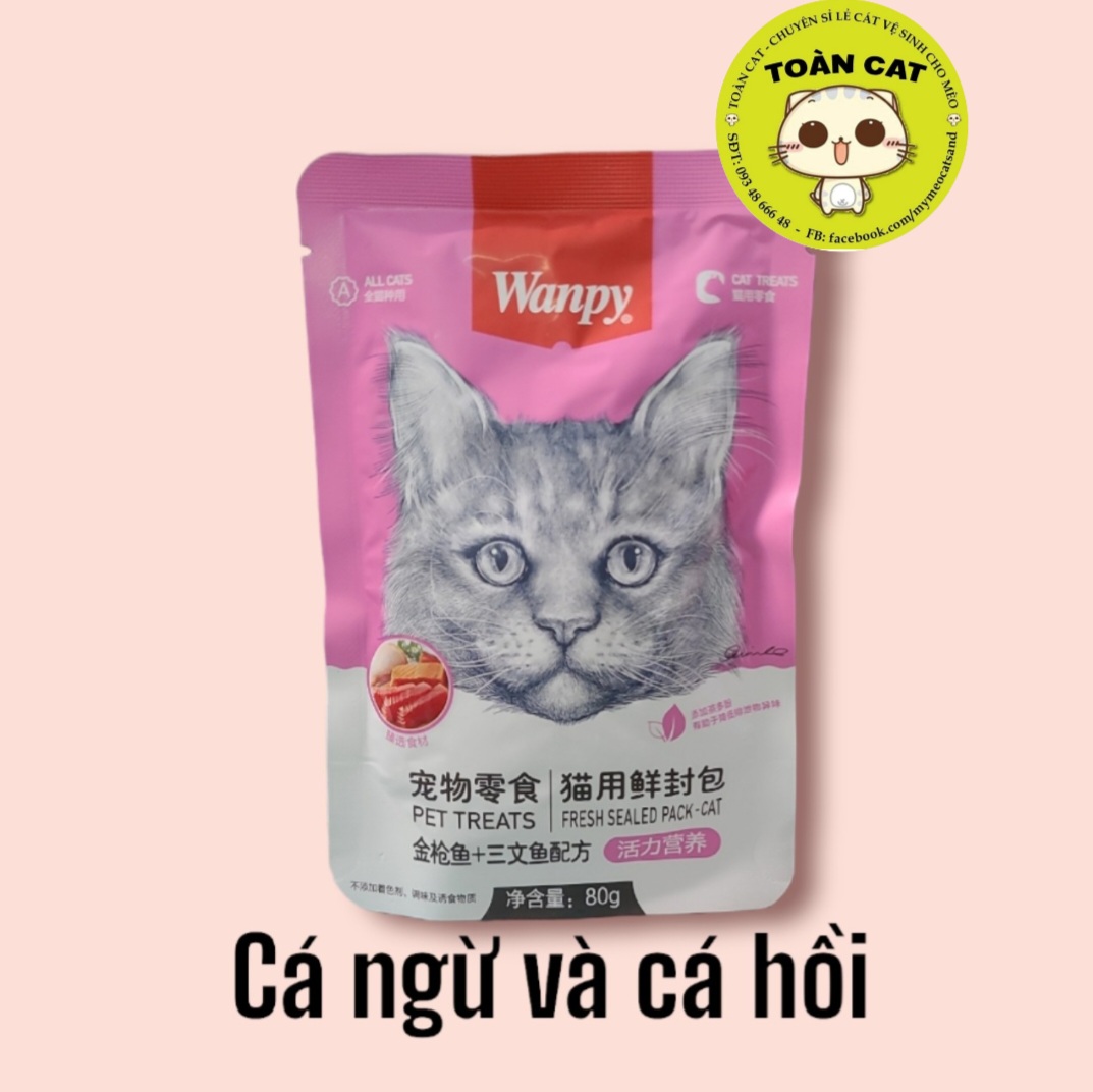 Combo 10 gói Pate Wanpy 80g - Pate cho mèo