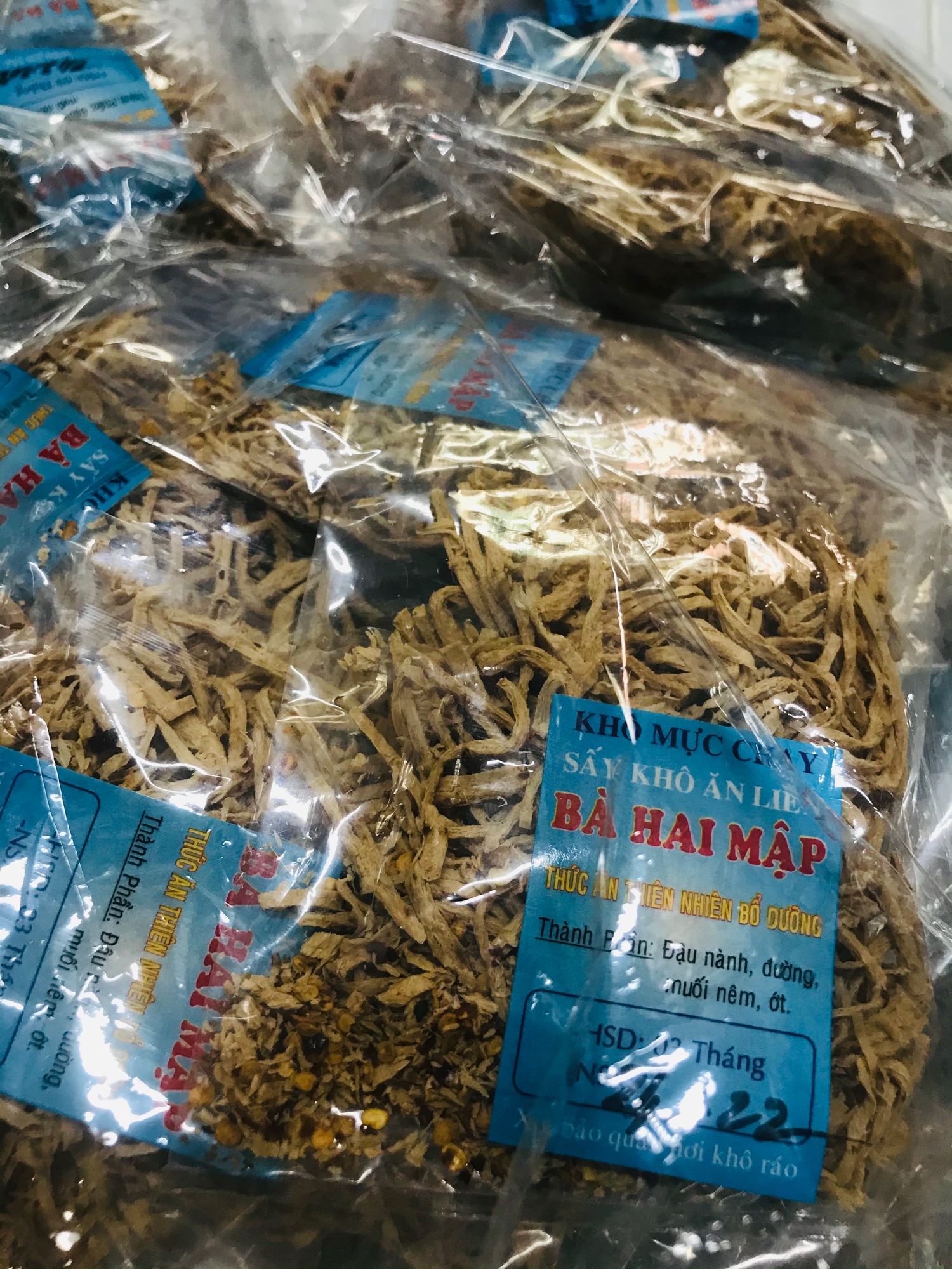 Khô mực cay thuần chay