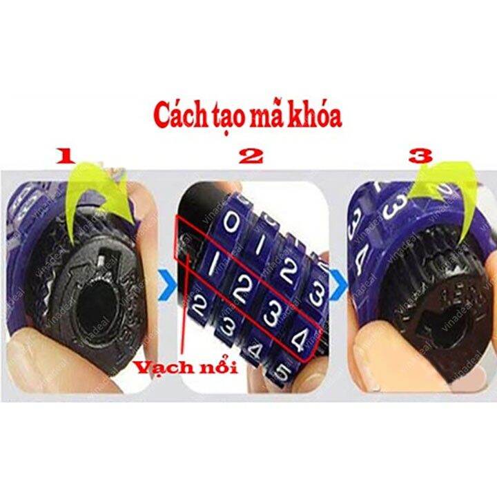 [HCM]Khóa dây xe đạp 4 số Chính hãng TONYON [ đổi được mã ]