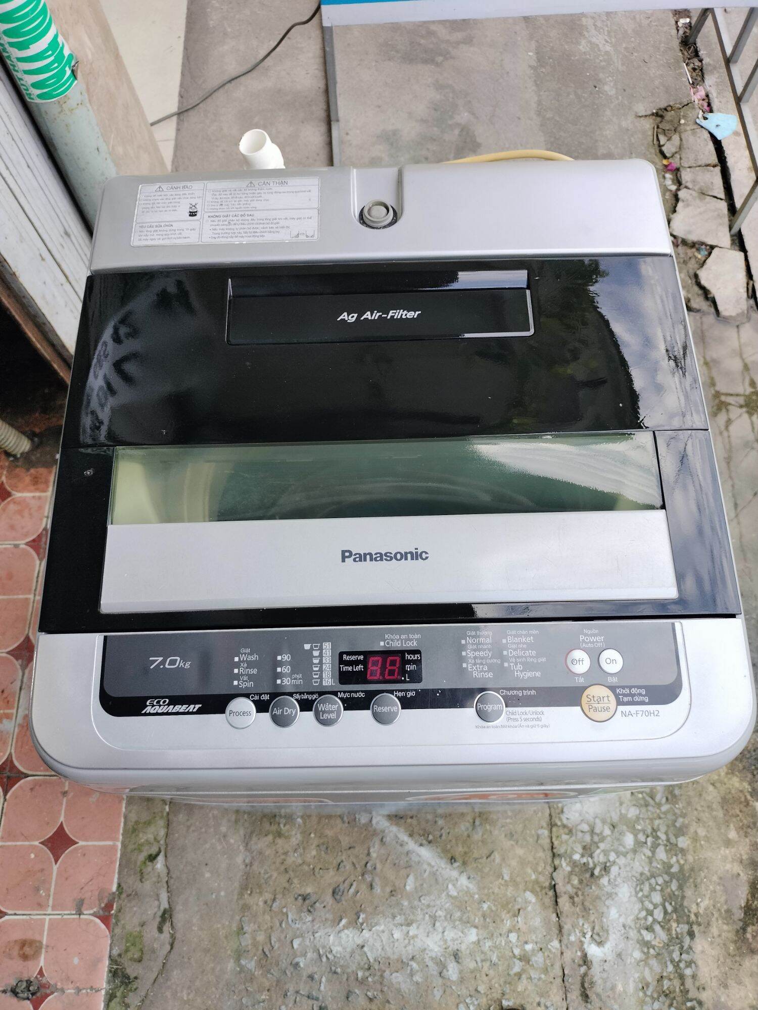 máy giặt panasonic 7kg giặt vắt êm