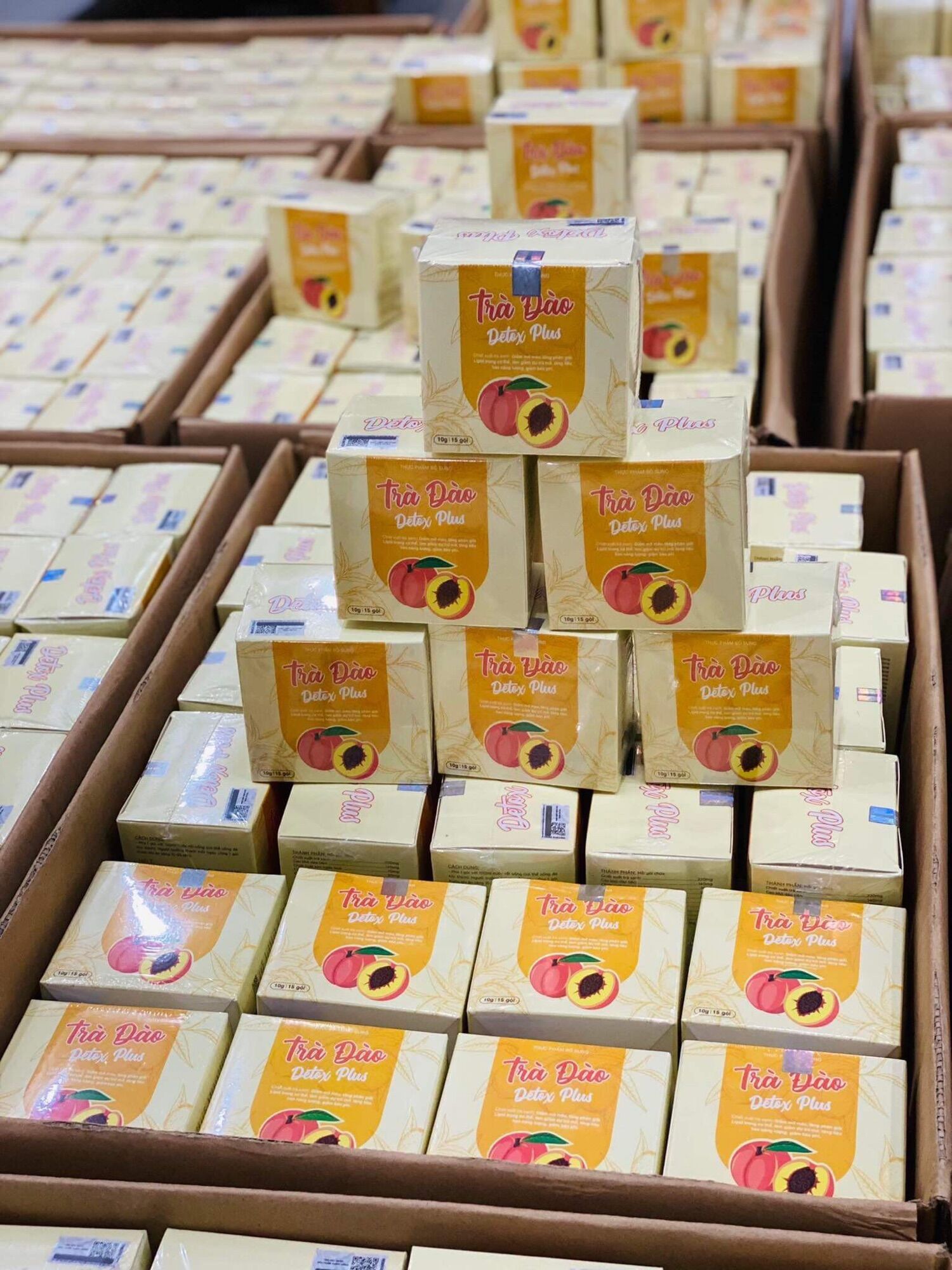 Combo of 3 Boxes of Peach Tea Plus (No Sugar Added)