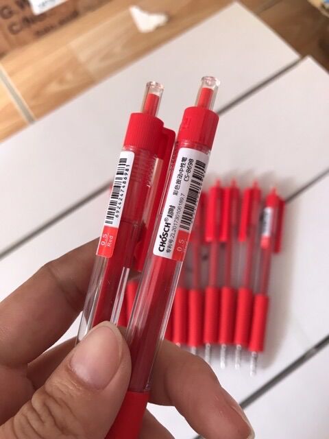 [HCM]12 cây Bút nước bấm Chosch 8698 mực tím