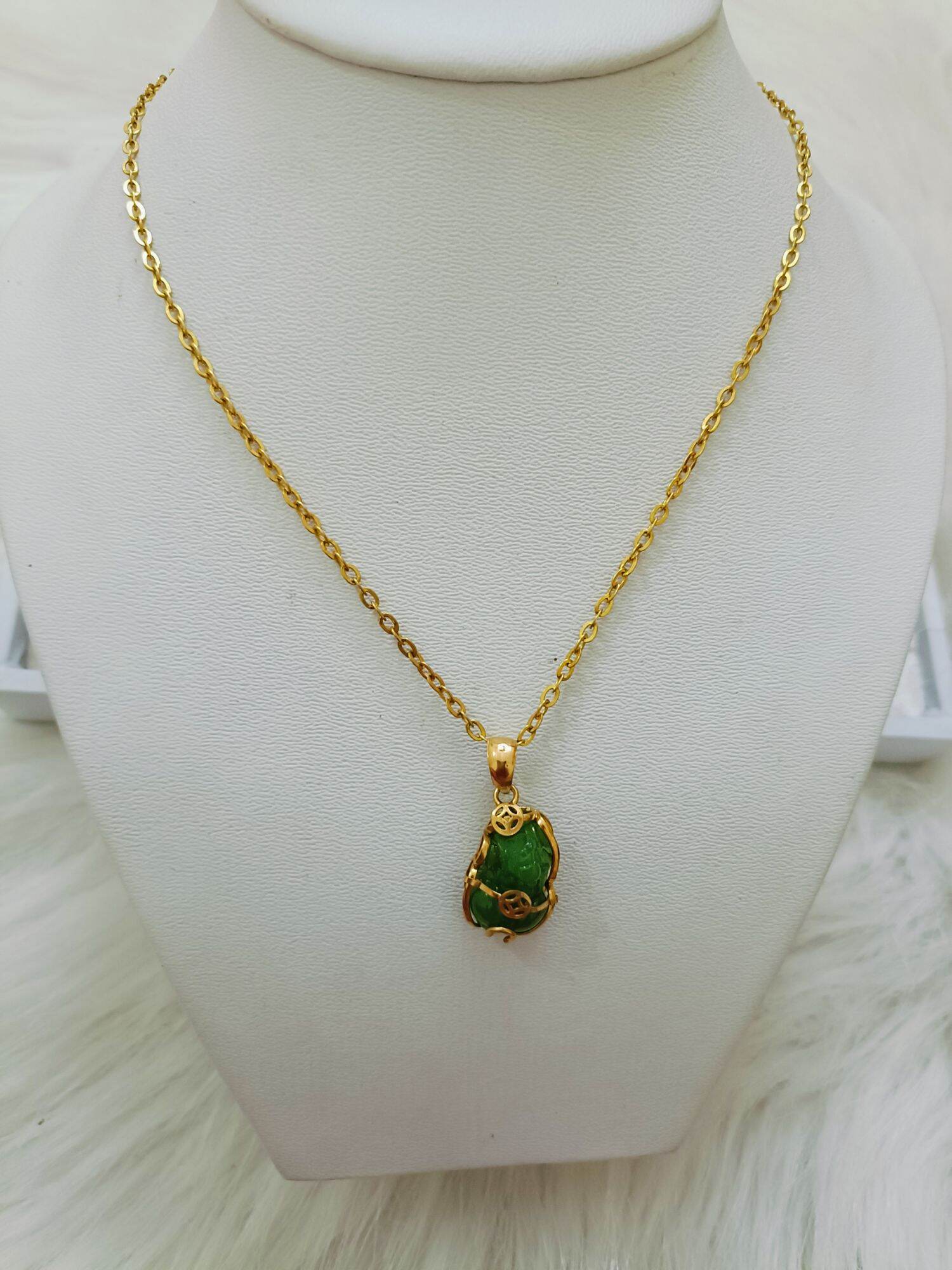 Dây chuyền tì hưu vàng tây non tuổi nữ