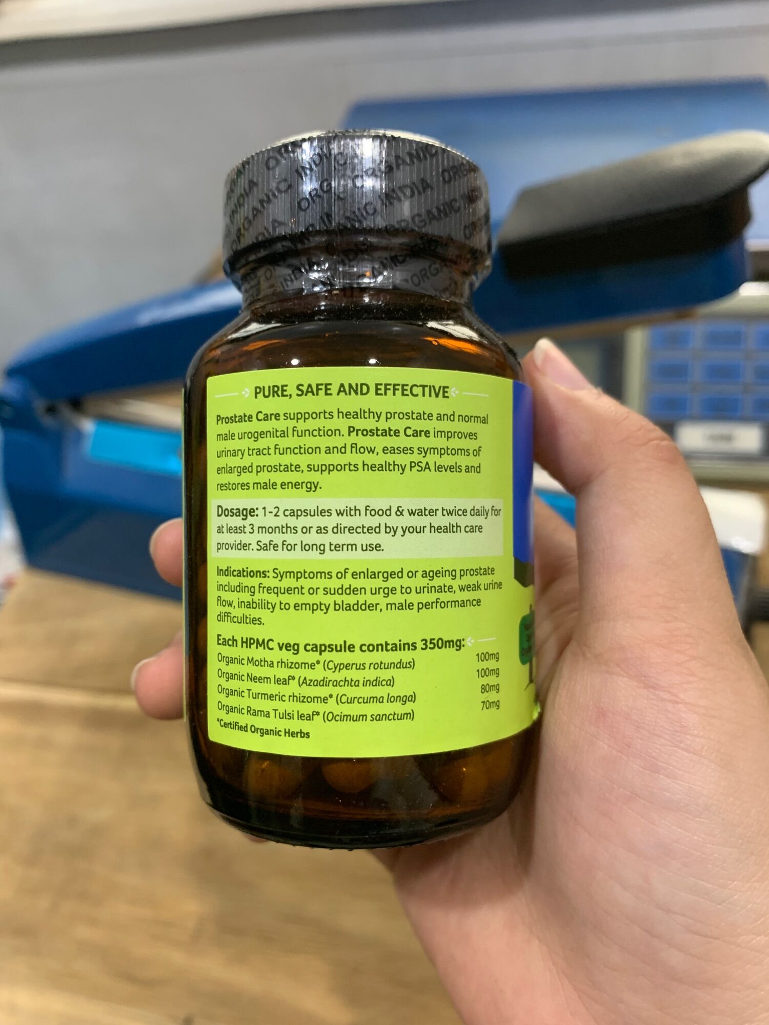ORGANIC INDIA PROSTATE 60v