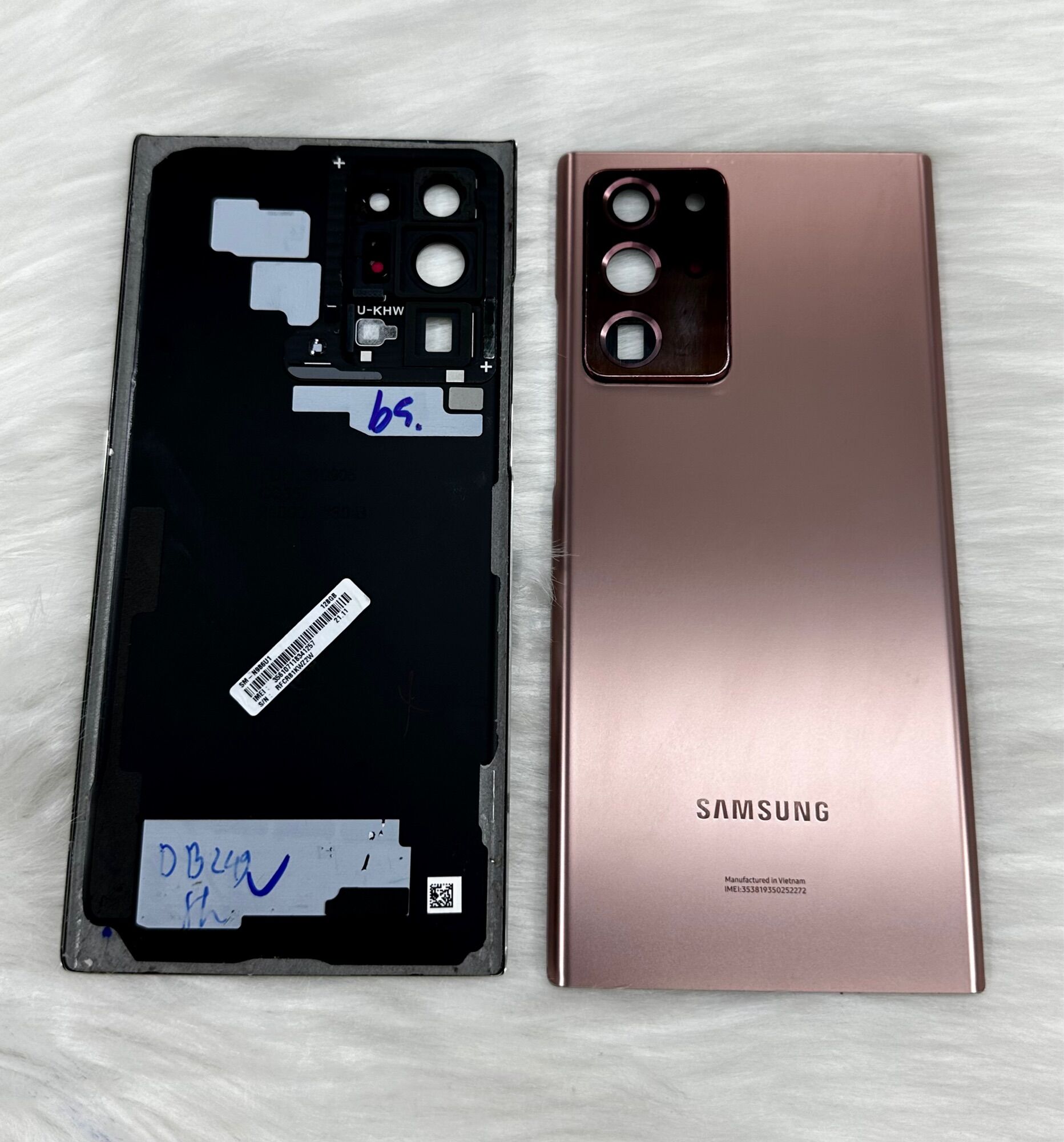 Nắp lưng samsung Note 20 ultra 5G zin cũ bóc máy