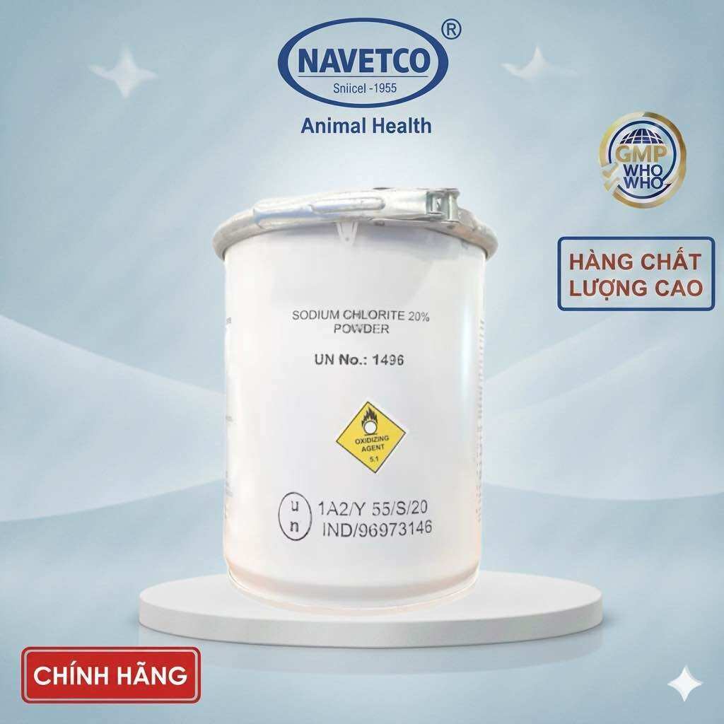 Sodium Chlorite 20% - Giải Pháp Khử Mùi, Làm Sạch Và Ổn Định Môi Trường Nước Ao Nuôi Cao Cấp