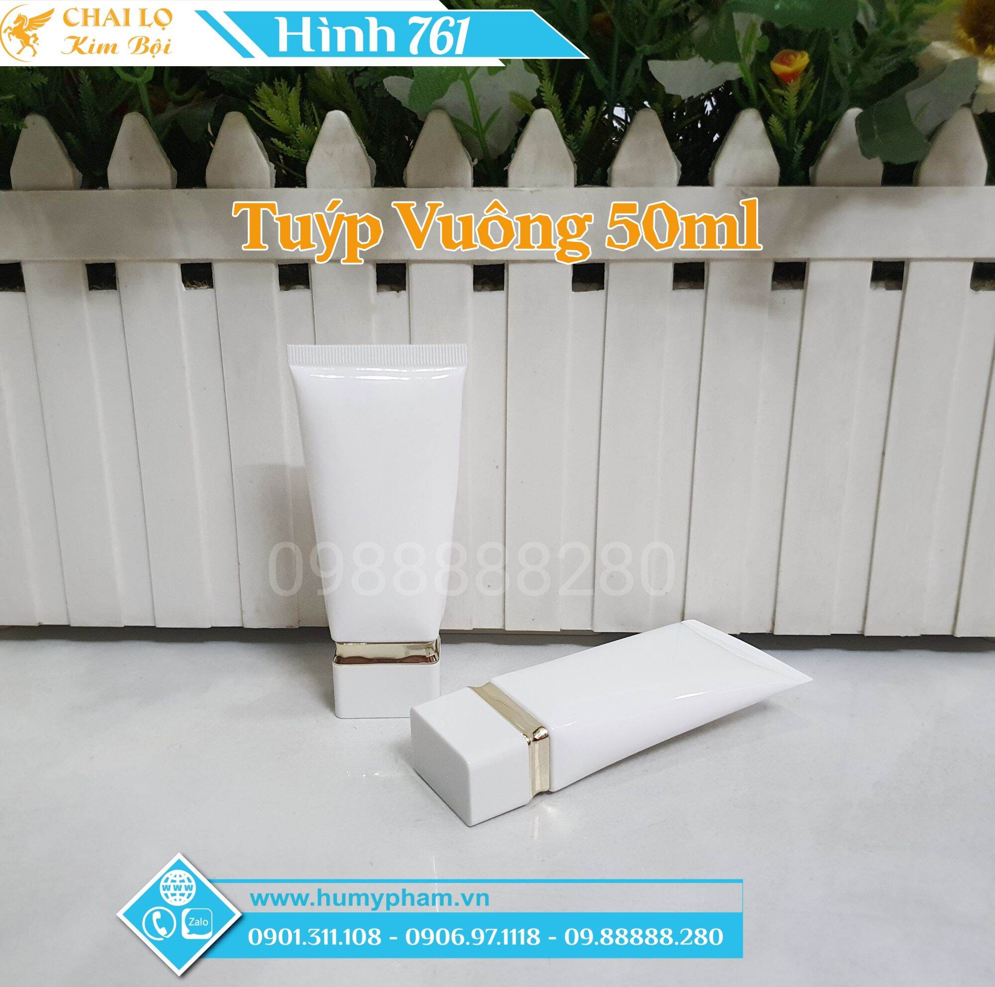 TUÝP VUÔNG ĐỰNG KEM CHỐNG NẮNG 50ML