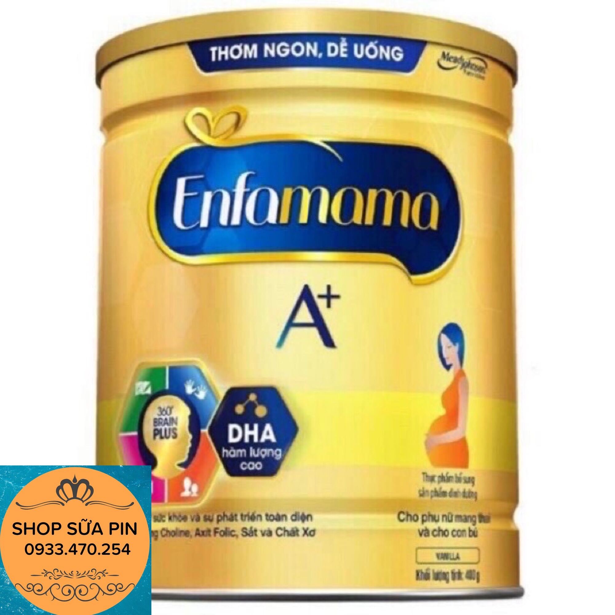 Sữa bột Enfamama A+ lon 400g - đủ vị date 2024