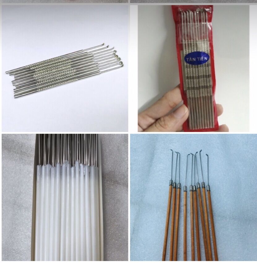 Vỉ _10 Cây Móc Tai Các Loại (có 3 loại, hình thật)