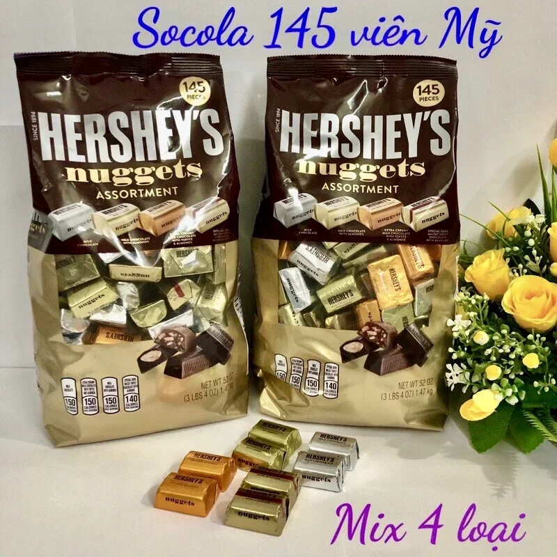 [HSD 04/2022) CHOCOLATE HERSHEY NUGGETS ASSORTMENT 1.47kg