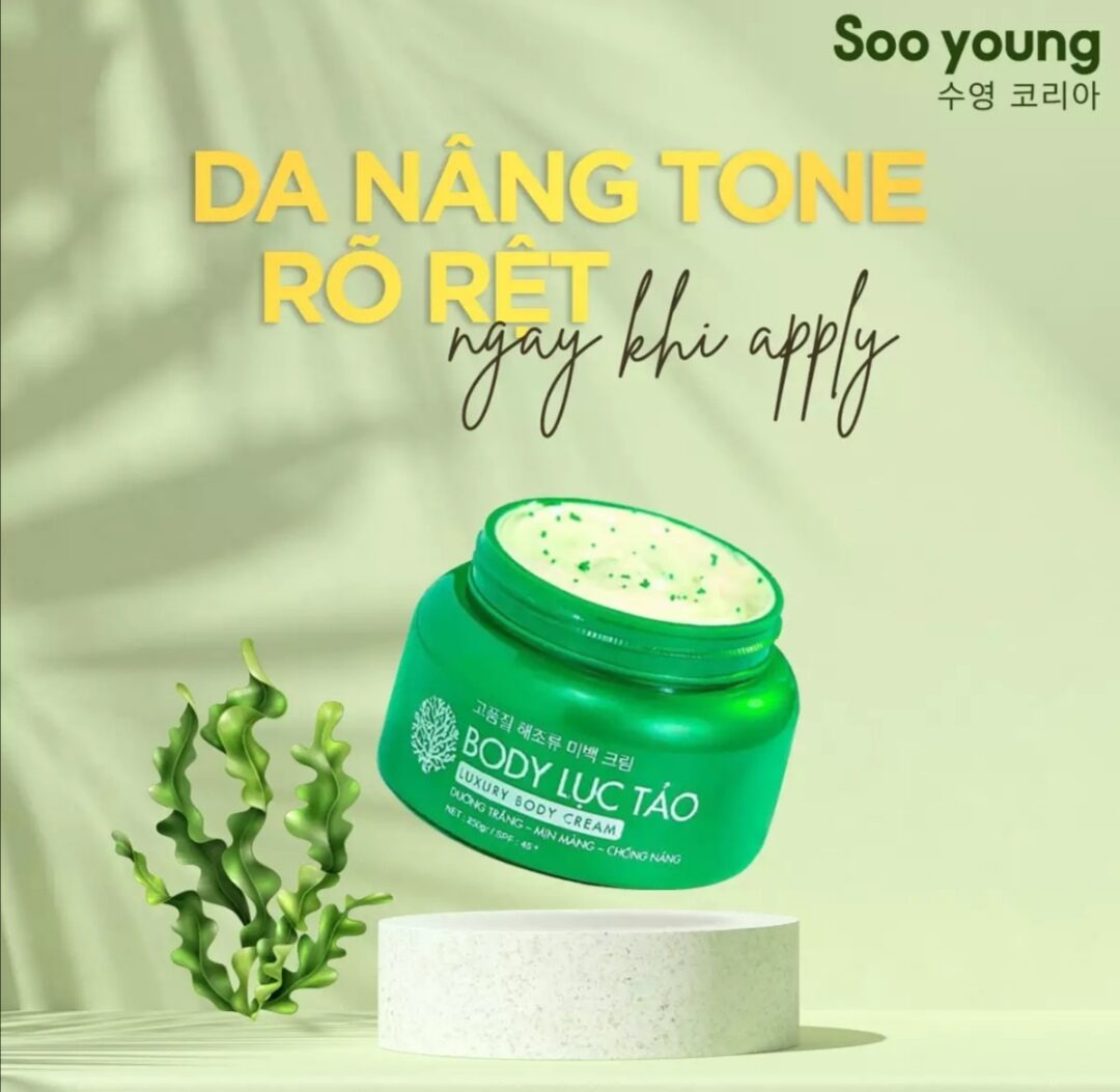 Kem body lục tảo soo young Hàn Quốc