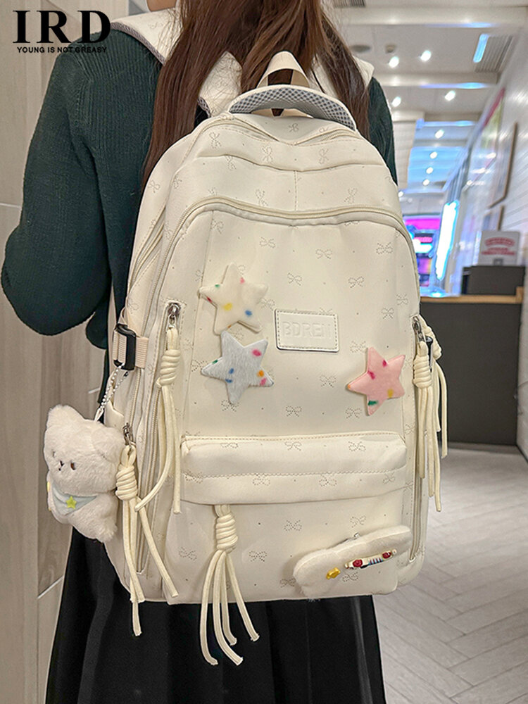 Spinal Support and Light-Load Large Capacity School Backpack White Giá 616,000 Đồng*Miễn phí vận chuyển